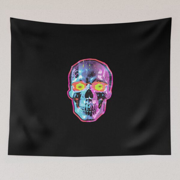Item preview, Embrace the Chaos – Neon Skull designed and sold by meaowclub.