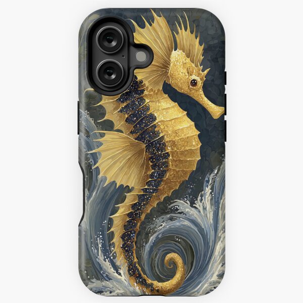 Item preview, Gilded Seahorse: An Aquatic Jewel designed and sold by bloorose.