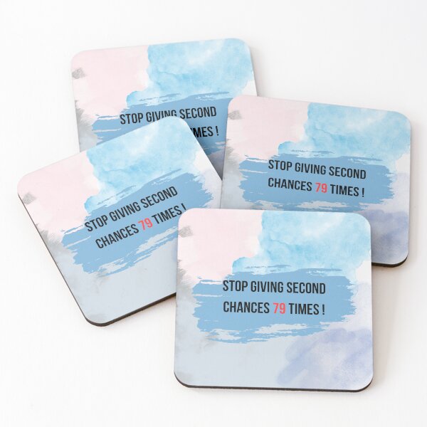 Item preview, "Stop Giving Second Chances" designed and sold by ElinorVania.