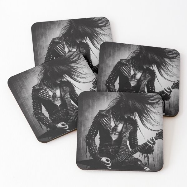 Item preview, Black Metal Rocker Art designed and sold by TheDarkWardrobe.