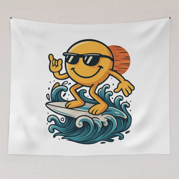 Item preview, Surfing sun on the waves designed and sold by PrismaticCraft.