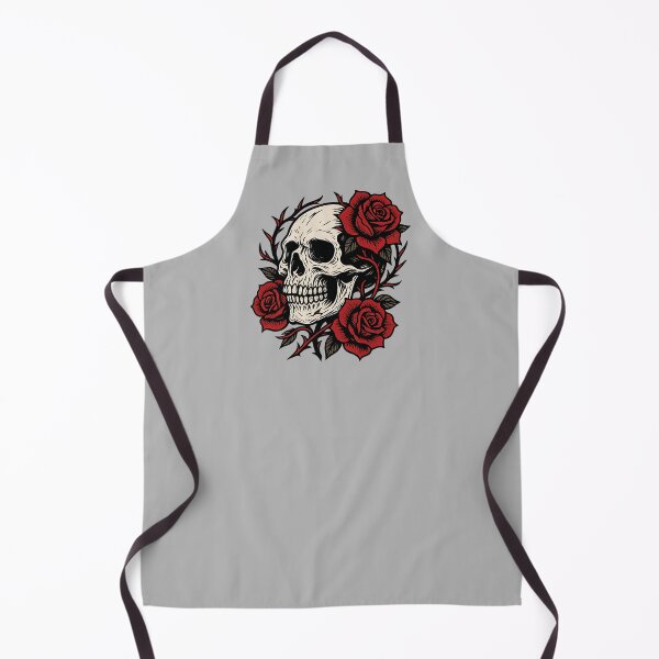 Item preview, Skull & Roses Tee | Gothic Floral Emblem designed and sold by MarCinu Art.