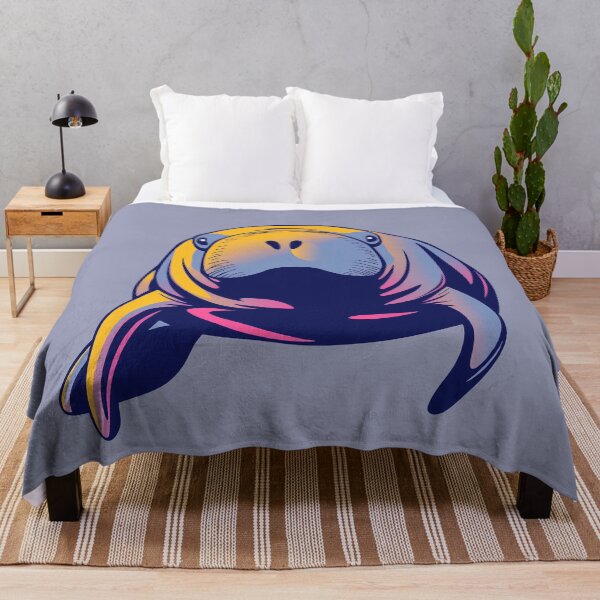 Item preview, Modern manatee pop art illustration designed and sold by feenandneen.