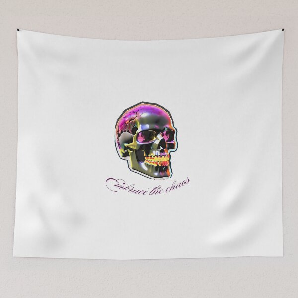 Item preview, Embrace the Chaos – Neon Skull designed and sold by meaowclub.