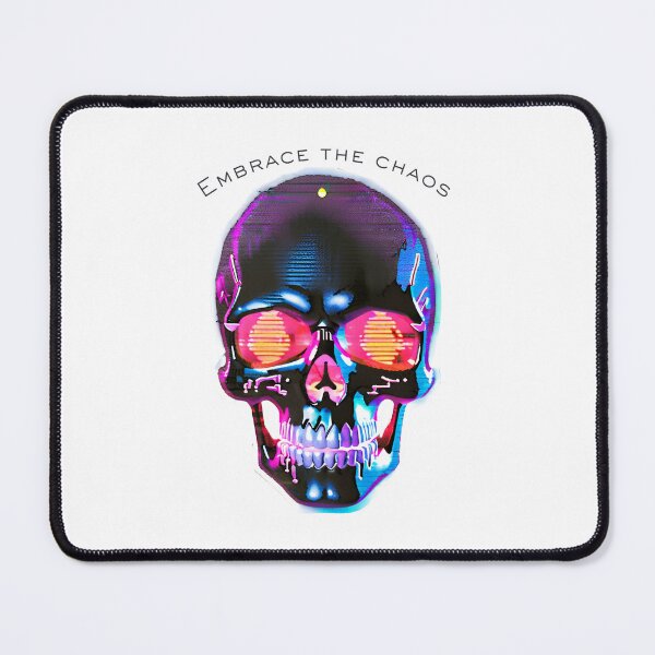 Item preview, Embrace the Chaos – Neon Skull designed and sold by meaowclub.
