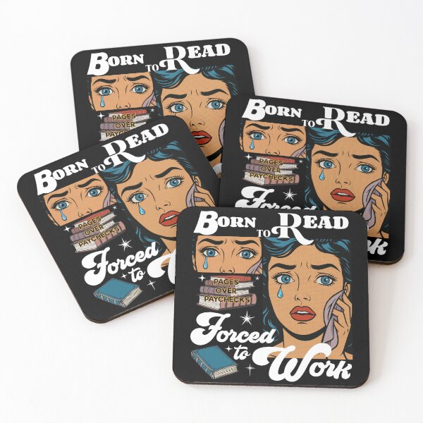 Item preview, Born To Read Forced To Work Pages Over Paychecks Vintage For Book Lovers  designed and sold by minstore.