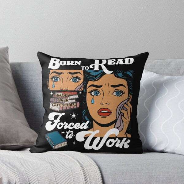 Item preview, Born To Read Forced To Work Pages Over Paychecks Vintage For Book Lovers  designed and sold by minstore.