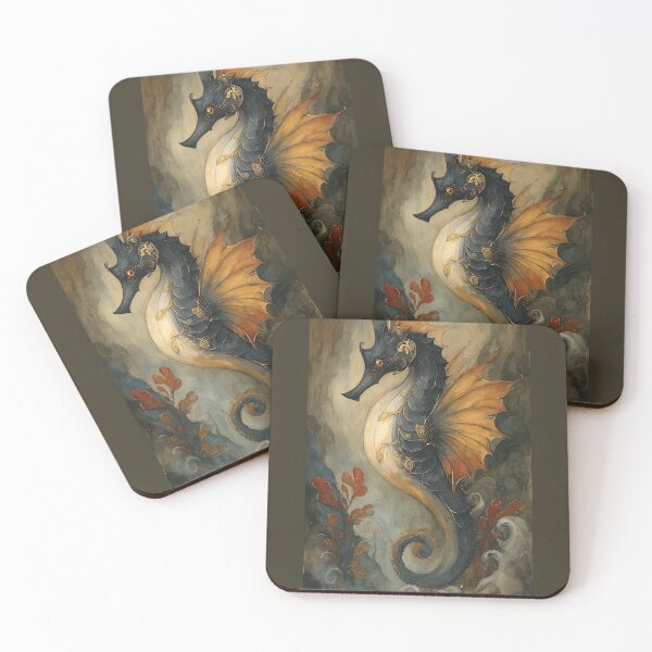 Item preview, Shadowed Majesty: A Gilded Seahorse designed and sold by bloorose.