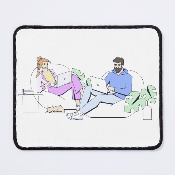 Artikelvorschau, Computerzeit und Chill entworfen und verkauft von WokeBespoke.