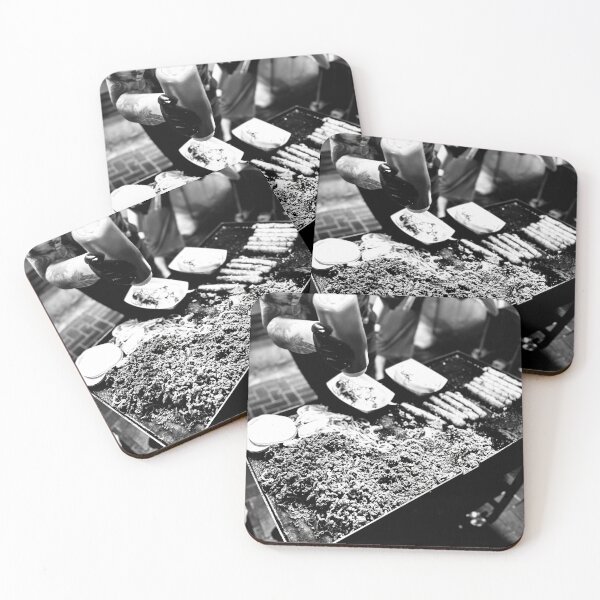 Item preview, Black and White Street Vendor Photography designed and sold by REUP50mm.