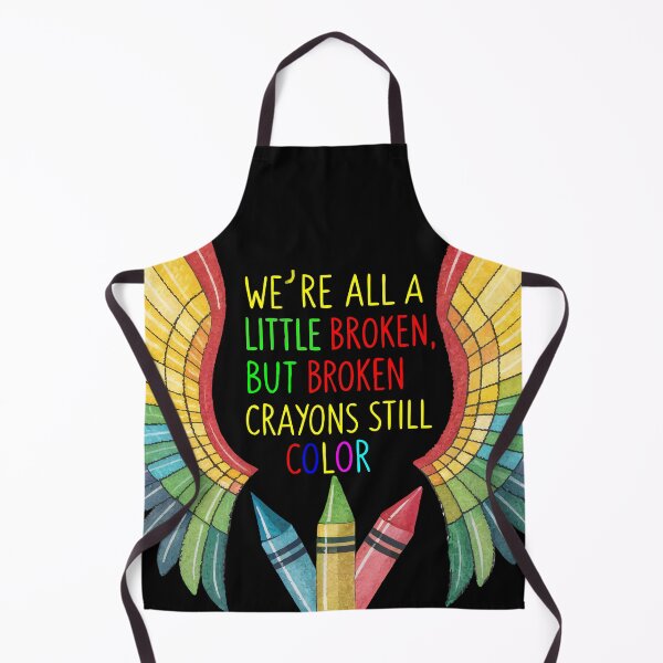 Item preview, Broken Crayons Still Color – Rainbow Wings Motivational Quote designed and sold by pixelated_echoes.