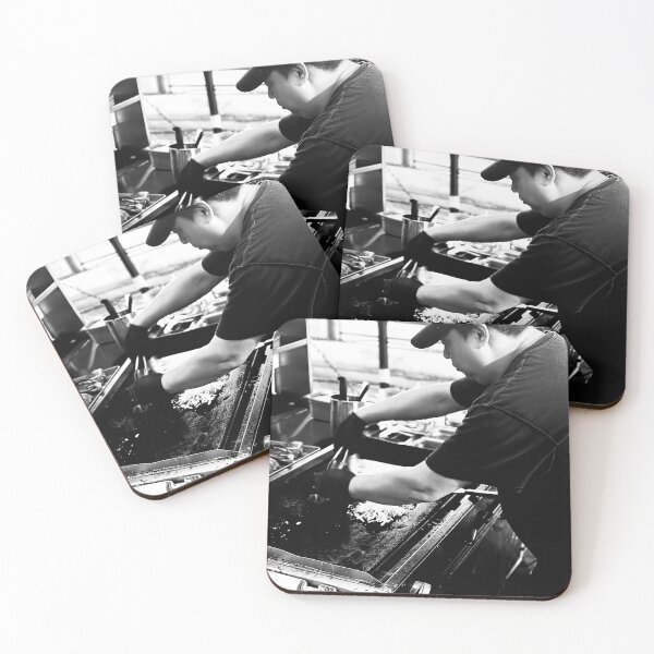 Item preview, Black and White Street Food Photography designed and sold by REUP50mm.