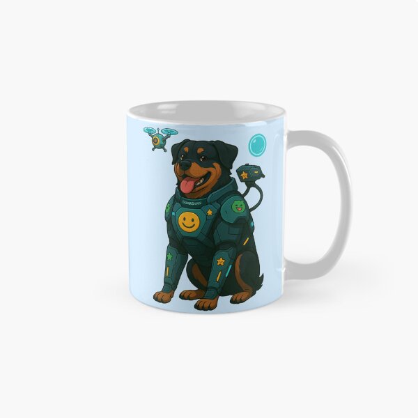 Artikelvorschau, Cyberpunk-Schutzhund – Rottweiler entworfen und verkauft von Patternicity.