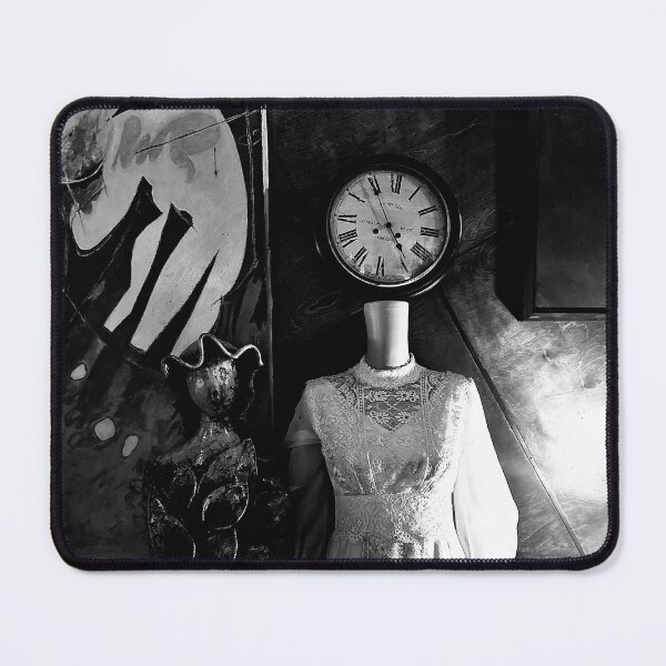 Item preview, Black and White Clock Woman Photography designed and sold by REUP50mm.