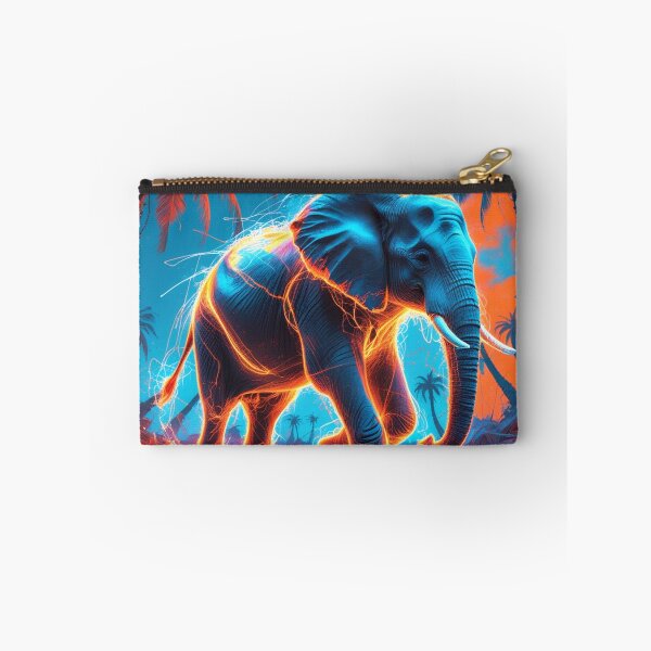Item preview, Neon Elephant in a Dying Virtual Savannah designed and sold by Blueangelgal.