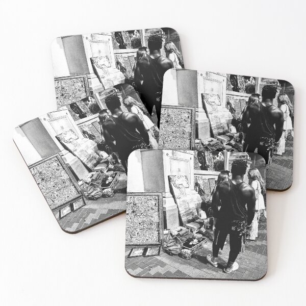 Item preview, Black and White Street Art Vendor Photography designed and sold by REUP50mm.