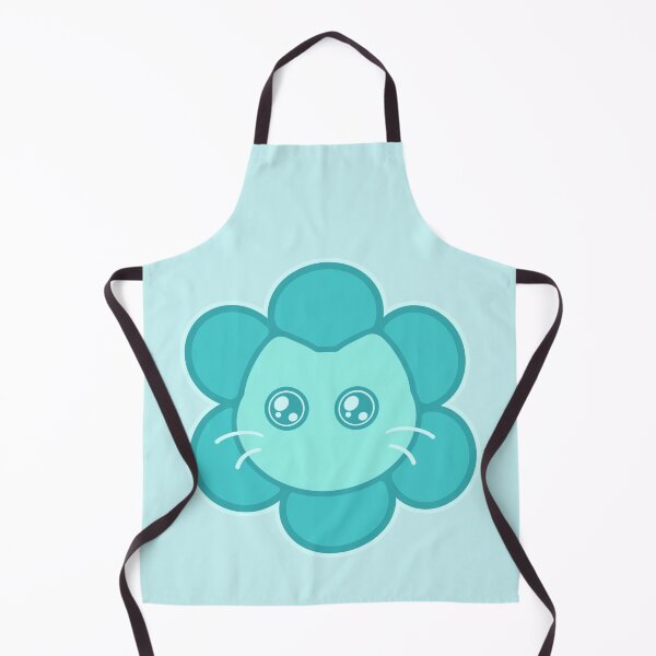 Item preview,  Kawaii Turquoise Flower Cat designed and sold by Xiaolan's Art.