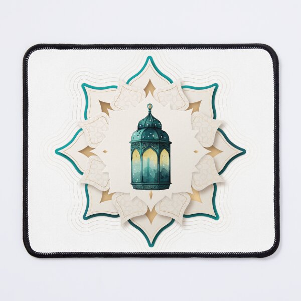 Item preview, the glow of a traditional lantern with the elegance of intricate Islamic pattern designed and sold by Islamic vibes studio.