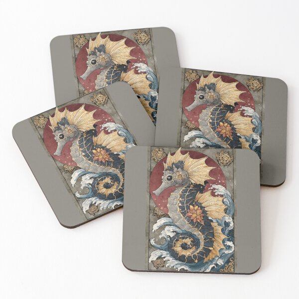 Item preview, Shadowed Majesty: A Gilded Seahorse designed and sold by bloorose.