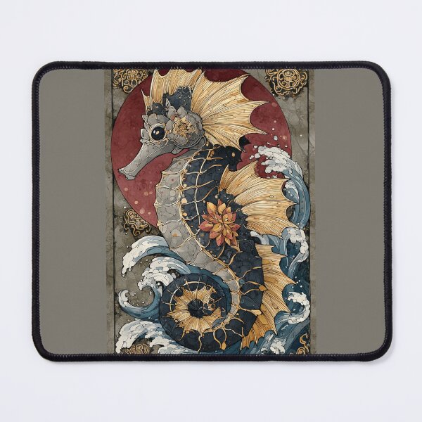 Item preview, Shadowed Majesty: A Gilded Seahorse designed and sold by bloorose.