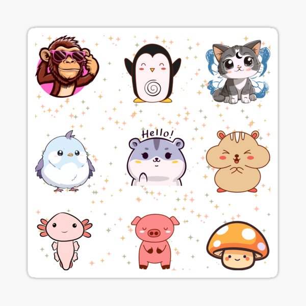 Item preview, Kawaii animal pack designed and sold by Neroplay.