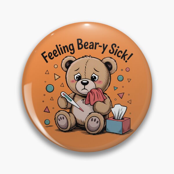 Item preview, Teddy And His Big Cold Feeling Bear-y Sick! designed and sold by SurrealArtSzysz.