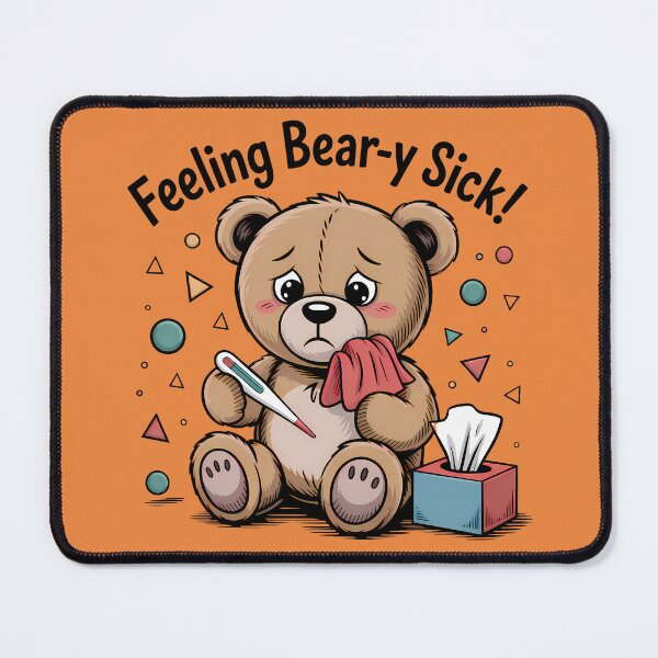 Item preview, Teddy And His Big Cold Feeling Bear-y Sick! designed and sold by SurrealArtSzysz.