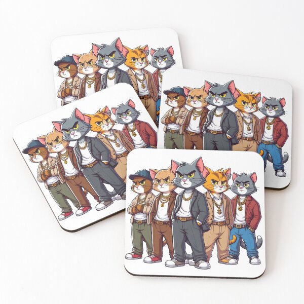 Artikelvorschau, Street Pawz: Katzengang-Cartoon-Trupp entworfen und verkauft von Pulse Creativity Designs.