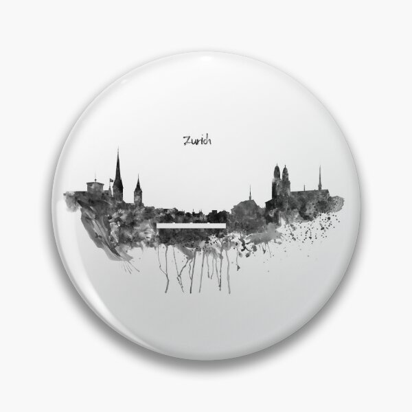 Item preview, Zurich Skyline Silhouette designed and sold by caracatita75.