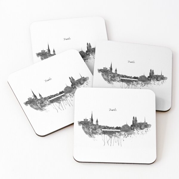 Item preview, Zurich Skyline Silhouette designed and sold by caracatita75.