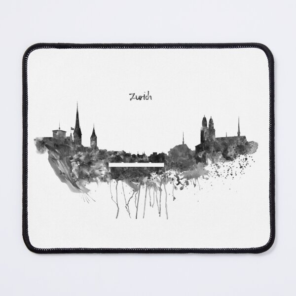 Item preview, Zurich Skyline Silhouette designed and sold by caracatita75.