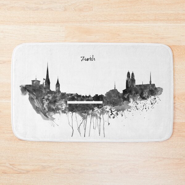 Item preview, Zurich Skyline Silhouette designed and sold by caracatita75.