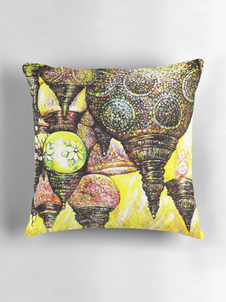 Thumbnail 3 of 4, Pillow, Even Bigger Idea of Color designed and sold by gayeelise.