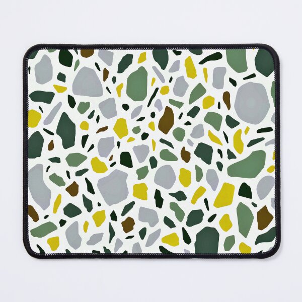 Item preview, Terrazzo Pattern In Mustard, Green, And Soft Gray designed and sold by DEC02.