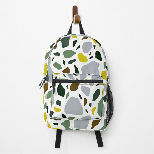 Item preview, Terrazzo Pattern In Mustard, Green, And Soft Gray designed and sold by DEC02.