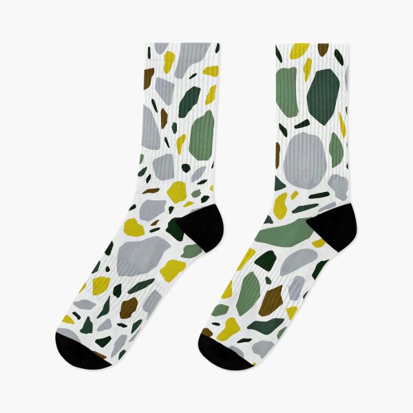 Item preview, Terrazzo Pattern In Mustard, Green, And Soft Gray designed and sold by DEC02.
