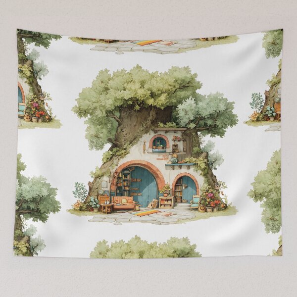 Item preview, Whimsical Treehouse Dream designed and sold by aimazing_life.