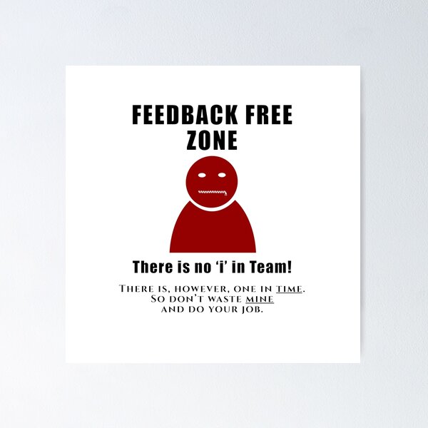 No I in Team Poster