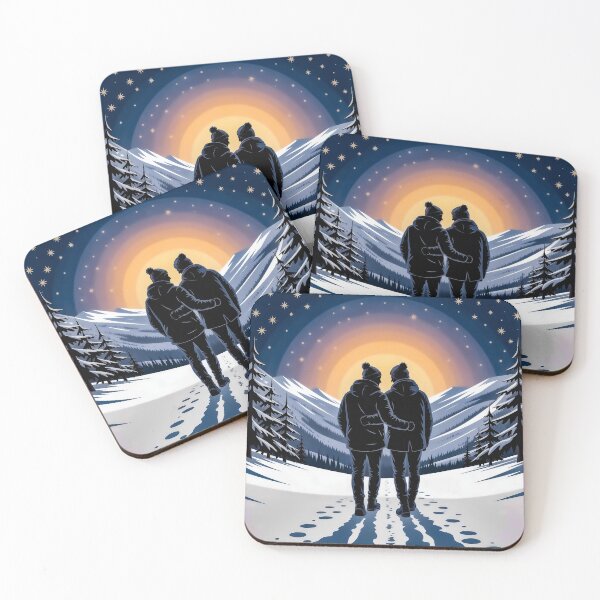 Item preview, Winter Glow | Minimalist Snowy Romance Art   designed and sold by DesignAnother.