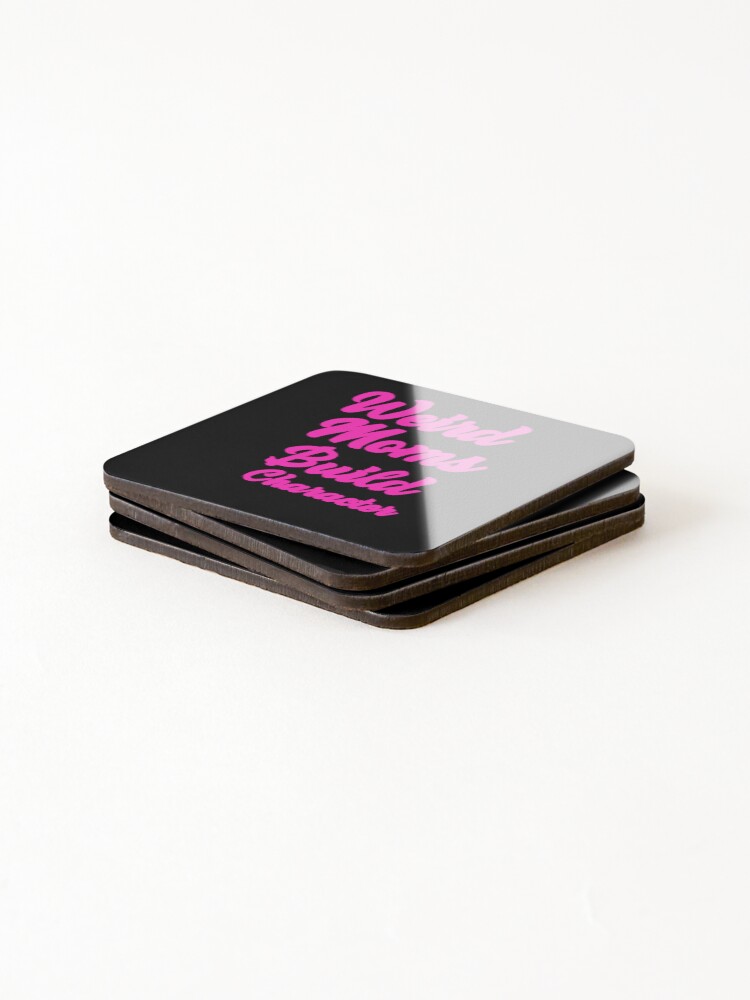 Thumbnail 4 of 5, Coasters (Set of 4), Weird Moms Build Character designed and sold by SharpThreadZ.
