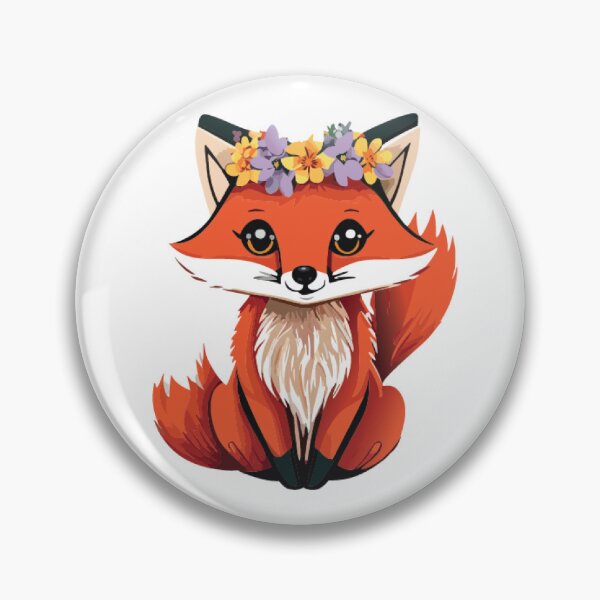Item preview, Flower Fox designed and sold by Alyson Petrie.