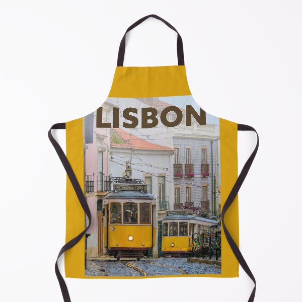 Item preview, Vintage-style Lisbon Trams Travel Poster designed and sold by travelwitheric.