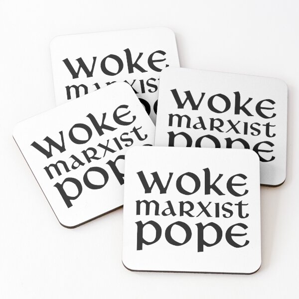 Item preview, Woke Marxist Pope V2 - Black designed and sold by sillyjess.