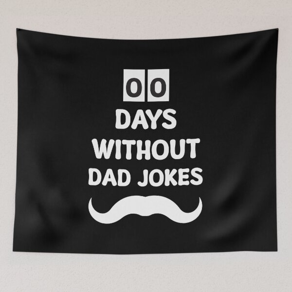 Item preview, 0 days without dad jokes text in white designed and sold by Shiraufa.