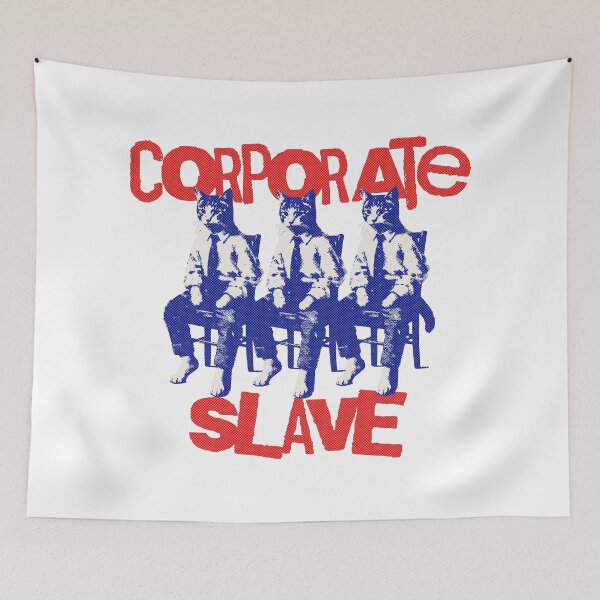 Item preview, Office Rebellion - Cats Against Capitalism Protest Pop Art designed and sold by NoodlesDoodlez.