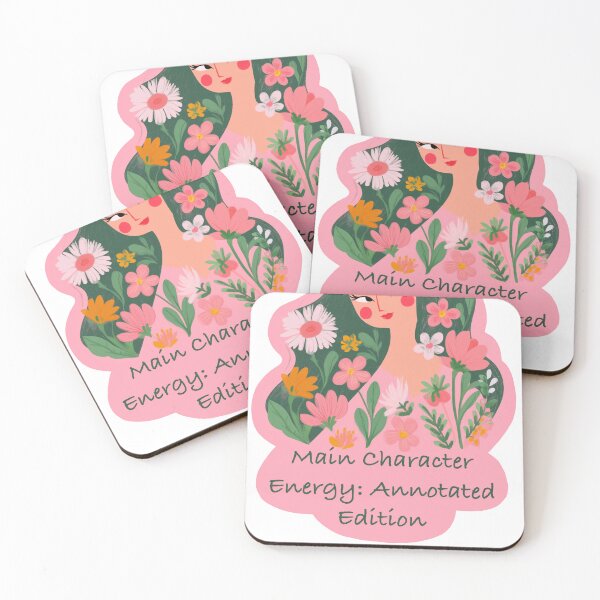 Item preview, Main Character Energy: Annotated Edition – BookTok Floral Sticker designed and sold by Chytanka.
