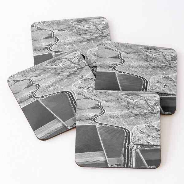 Item preview, Black and White Aerial Landscape Photography designed and sold by REUP50mm.