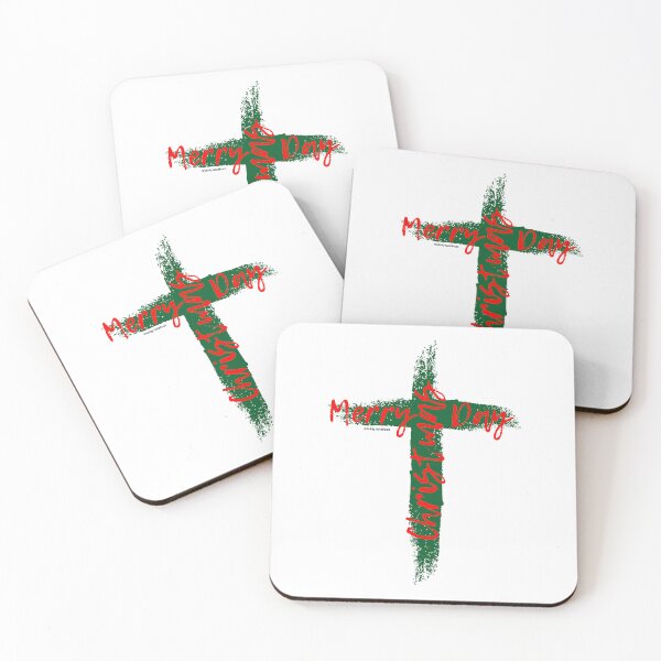 Item preview, Merry Christmas Cross Merry Christmas Day Cross of Christ designed and sold by giddygoldfinch.