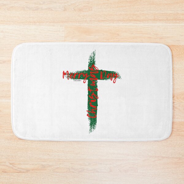 Item preview, Merry Christmas Cross Merry Christmas Day Cross of Christ designed and sold by giddygoldfinch.