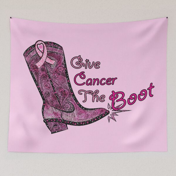 Item preview, Breast Cancer Support Pink Giver Cancer the Boot designed and sold by PinkWinkDesigns.